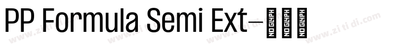 PP Formula Semi Ext字体转换